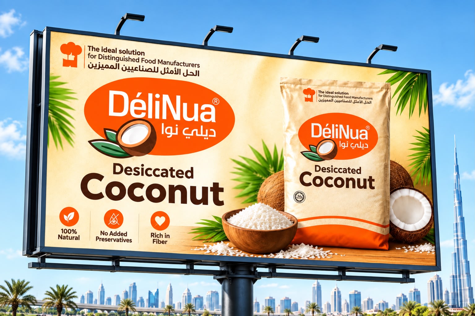 🔥 HOT DEAL — Desiccated Coconut (25 KG) | DeliNua Brand
